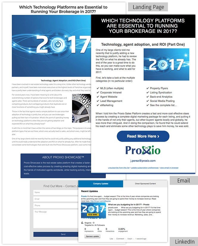 Proxio Brokerage Landing Page