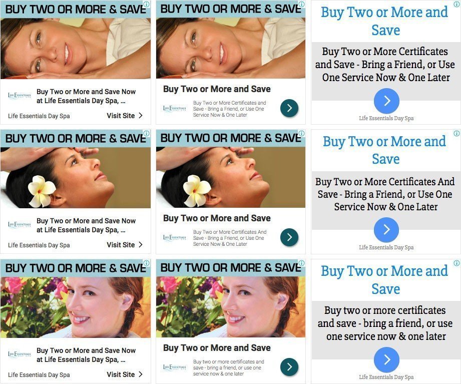 Google Display Ad Designs & Text