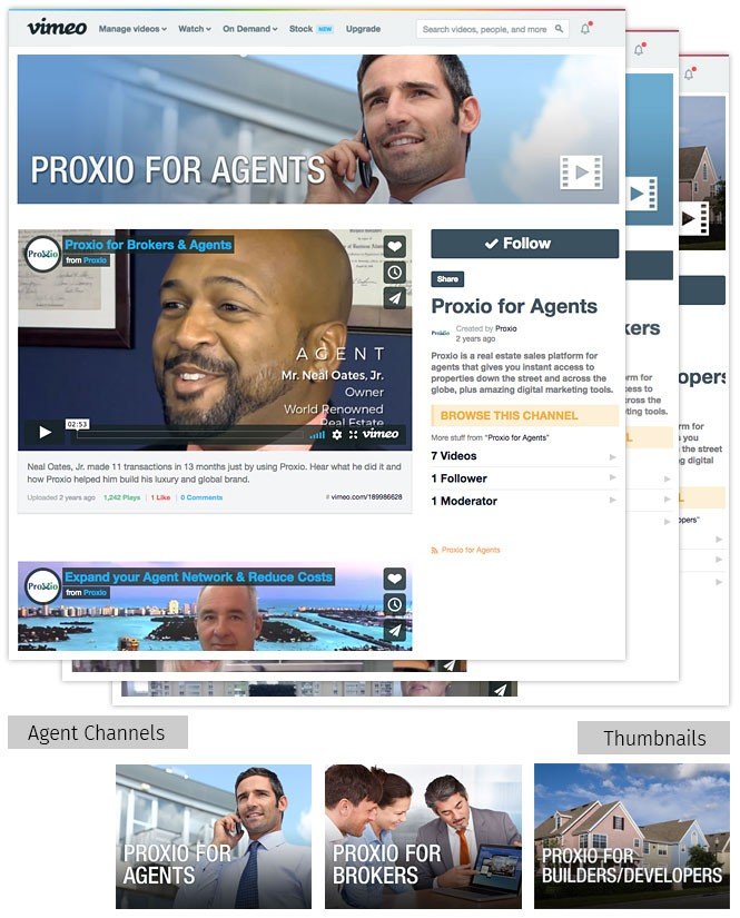 Proxio Vimeo Channel Design