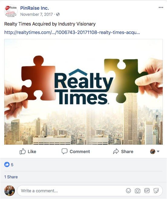 Realty Times Facebook Ad Designs