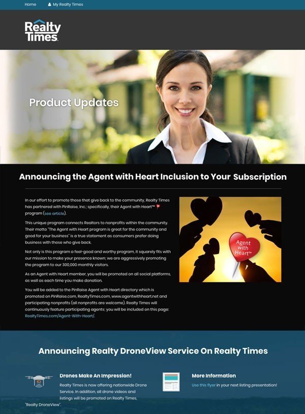 Realty Times Landing Page Design
