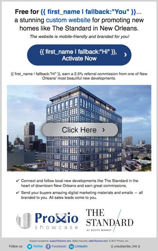 Email Design and Code for The Standard
