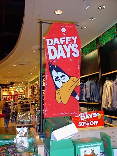 Daffy Days Sign