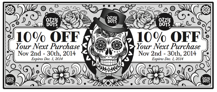 Dia de Los Muertos Designs for Ozzie Dots