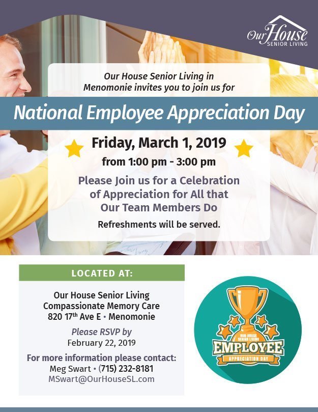 OHSL Event Flyer for Employee Appreciation Day