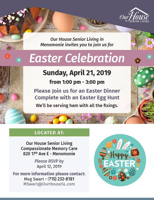 OHSL Event Flyer for Easter